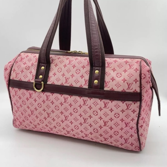 Auth Louis Vuitton Monogram Mini  Red Josephine GM M92311 Hand Bag NS090811 - Picture 5 of 16